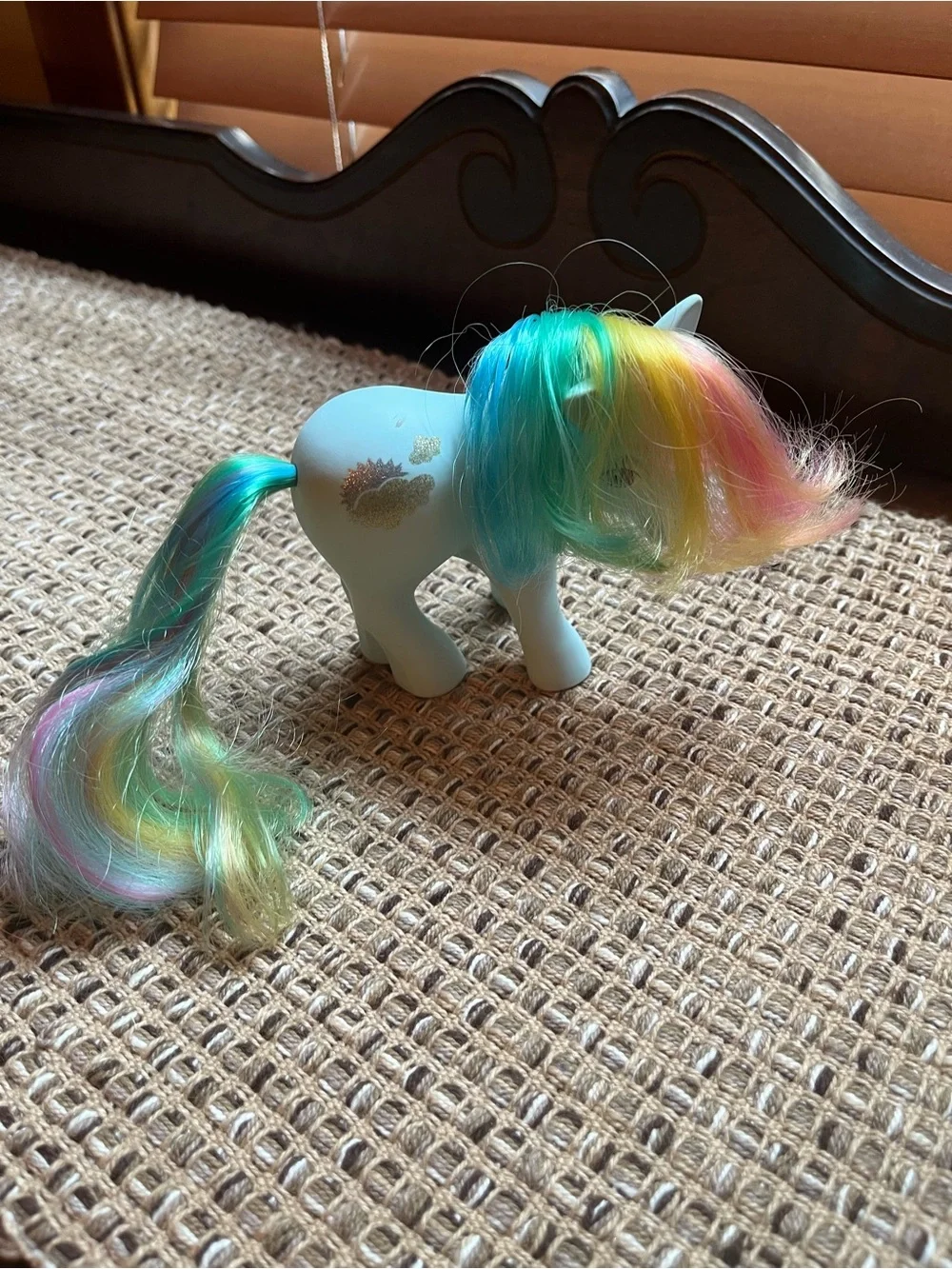 Vintage My Little Pony So Soft Best Wishes Glory Birthflower Sunlight Rainbow